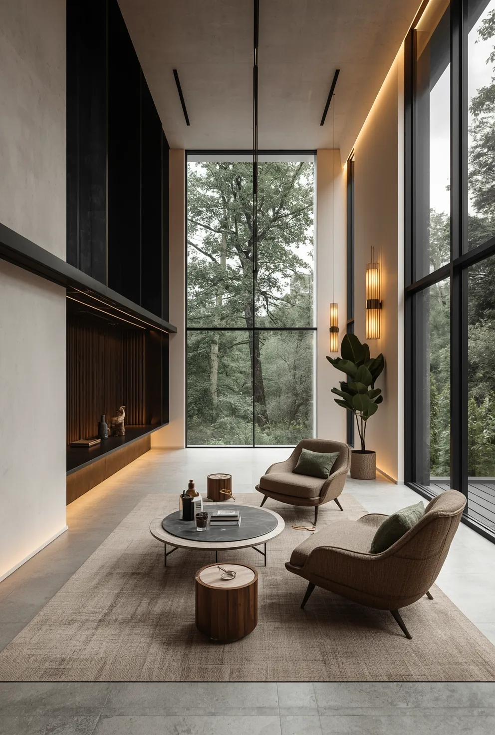 Warm sustainable interior concept